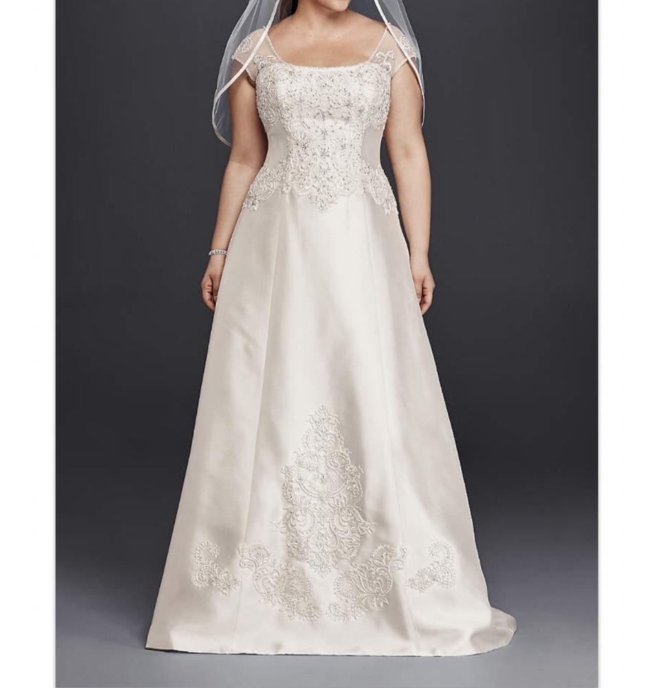 Jewel by David's Bridal A line wedding dress